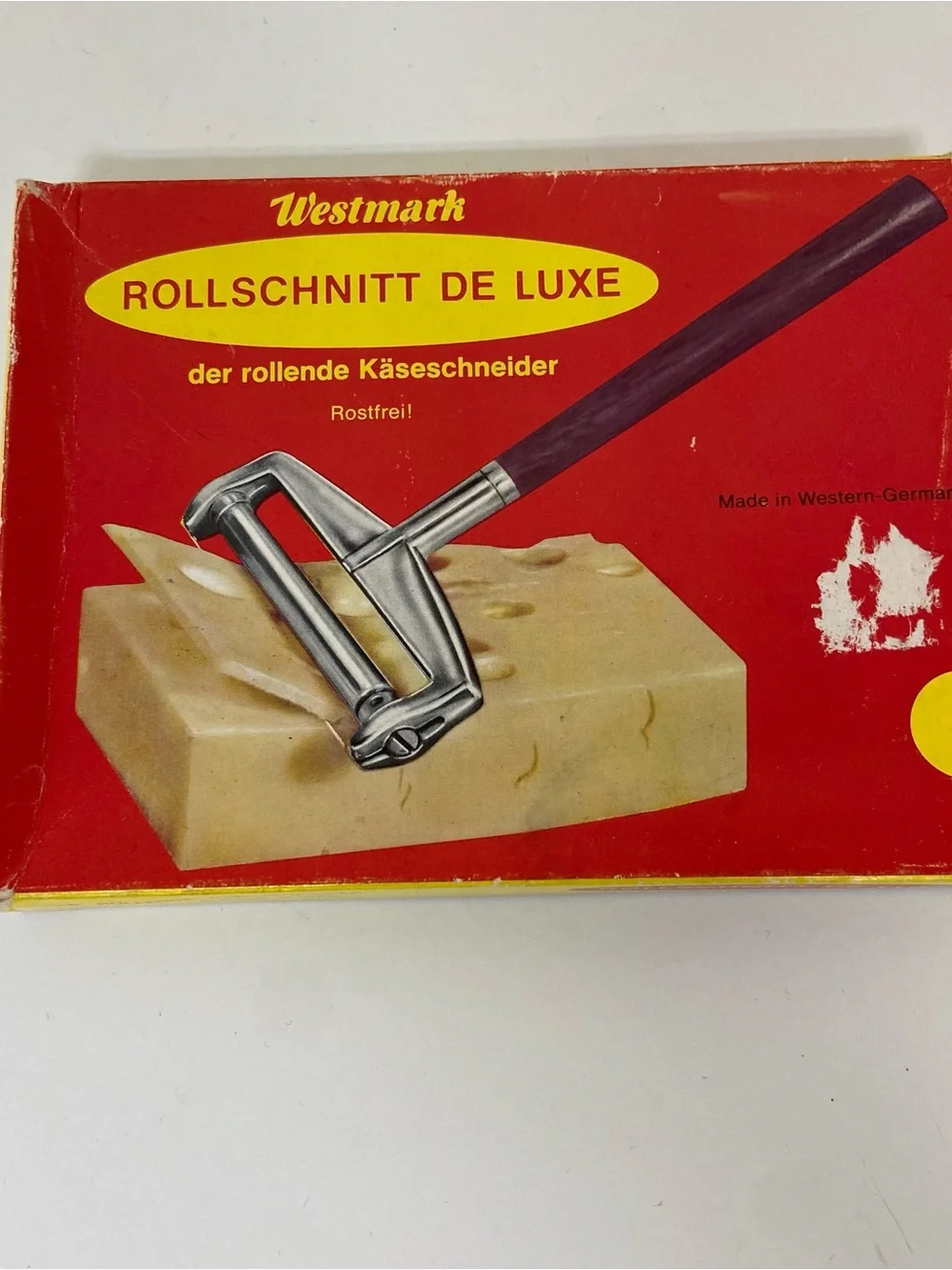 Westmark Rollschnitt Stainless Steel Roller Style Cheese Slicer Germany Vtg